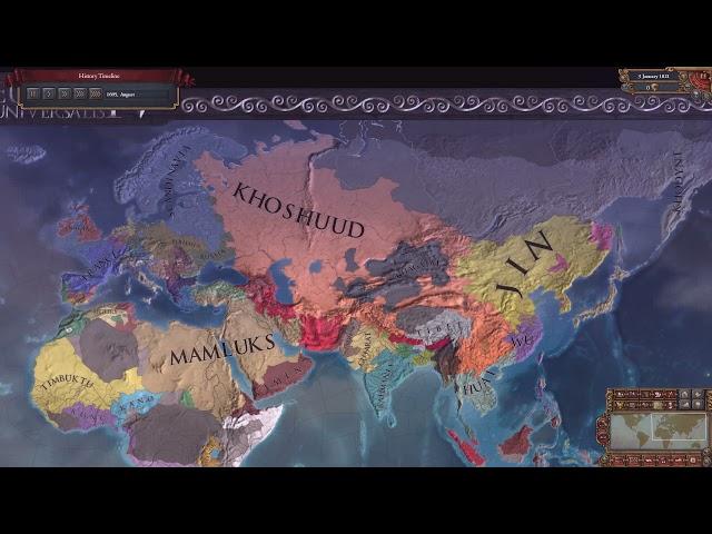 EUIV Timelapse but KHOSHUUD is on STEROIDS