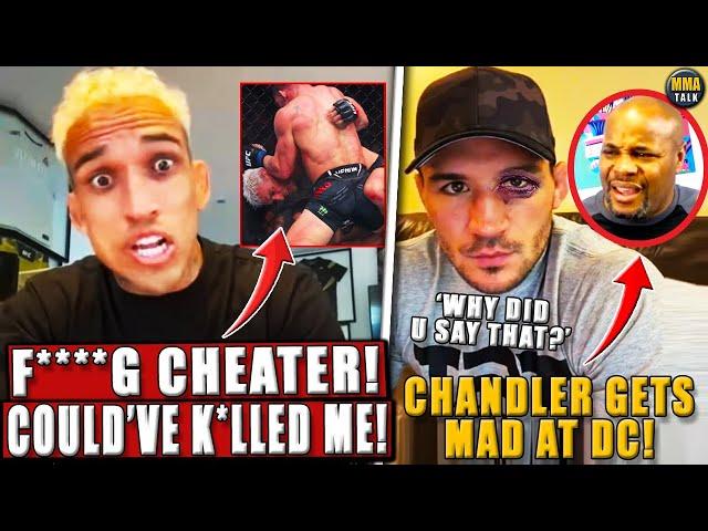 Charles Oliveira GOES OFF on Michael Chandler FOR CHEATING! Chandler GETS MAD at DC! Bisping-Jones