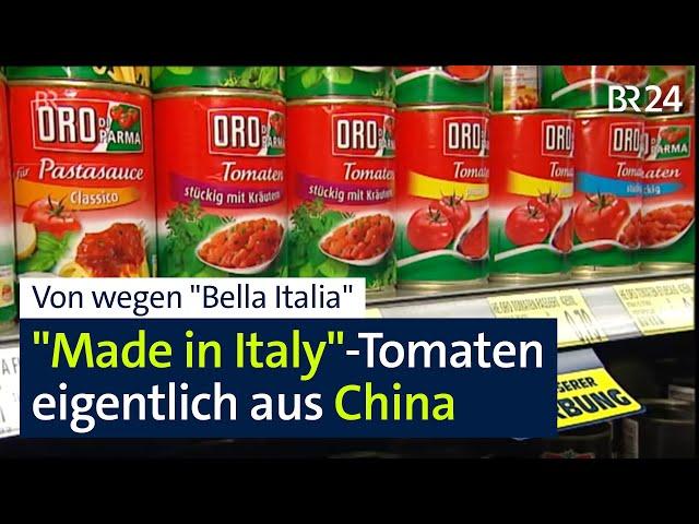 Tomaten "made in Italy" eigentlich aus China – und in deutschen Supermärkten | Abendschau | BR24