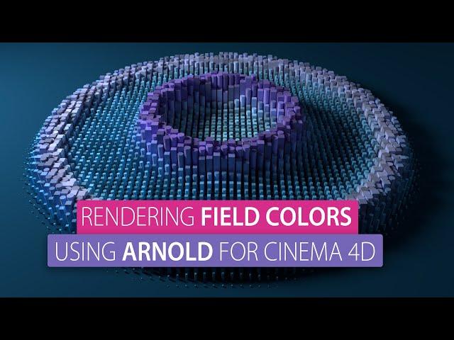 Using Arnold to render Cinema 4d's Mograph and Field Colors (and a bit more...)