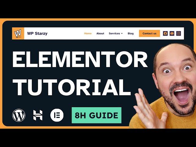 Elementor Tutorial 2024 | How To Create a Website with WordPress and Elementor PRO Tutorial (8H)