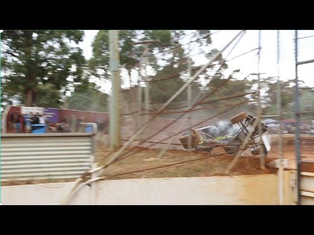 Adrian Redpath Big Crash At Sprint Car Tasmania Title 2023