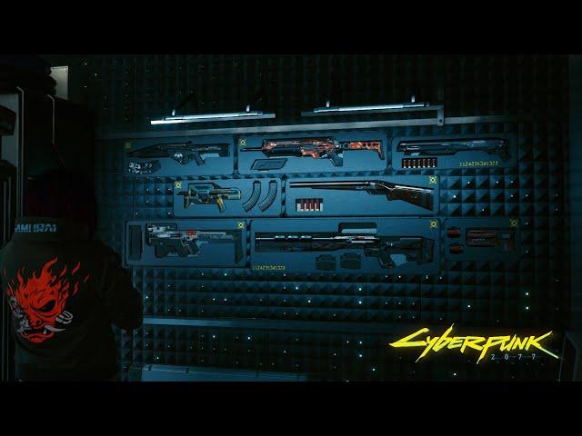 Criando as 8 armas do apartamento da V - Cyberpunk 2077