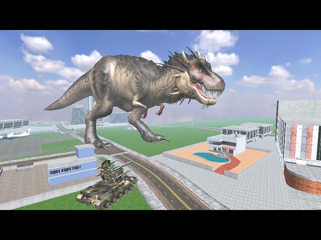 Franklin Vs Giant Dinasaur in Indian Bikes Driving 3D