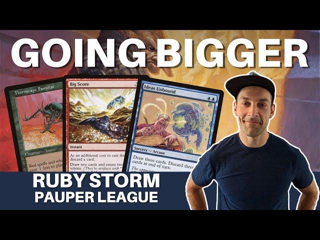 TAKE IT TO THE EXTREME - I'm going OVERBOARD playing MTG Pauper Ruby Storm blasting with treasure