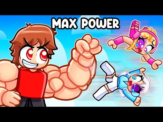 Unlocking MAX POWER In PUSHING SIMULATOR With MY CRAZY FAN GIRLS...