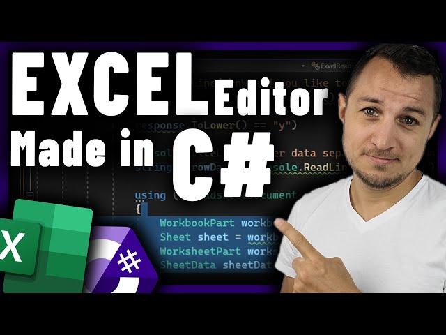 Make an Excel Editor with C#! - Create, Write, and Read Excel files with C# and .NET