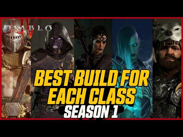 BEST BUILD FOR EACH CLASS! Season 1 Predictions! // Diablo 4 Classes Ranked