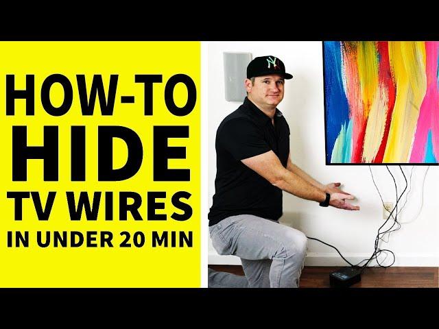 Hide Your TV Wires in Wall - In Under 20 Minutes