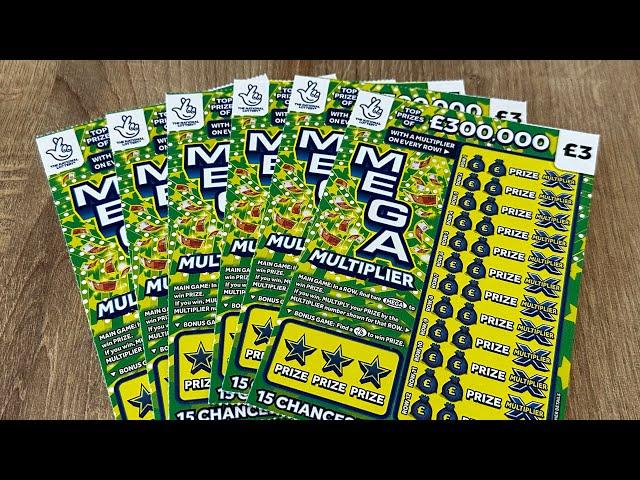  NEW MEGA MULTIPLIER SCRATCH CARDS  #newscratchcards #nationallottery #supersmiley