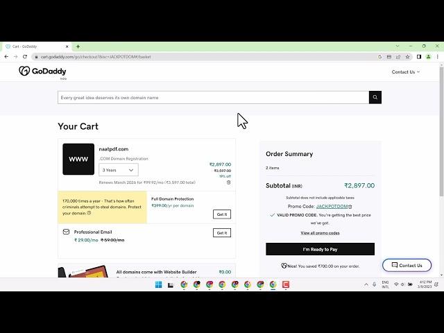 How To Buy a Domain Name on GoDaddy 2023 [Live Walkthrough]