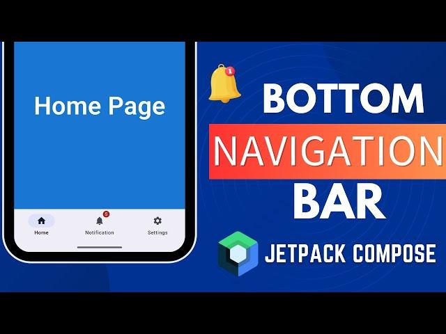 BottomNavigation Jetpack Compose  | Android Studio | 2024