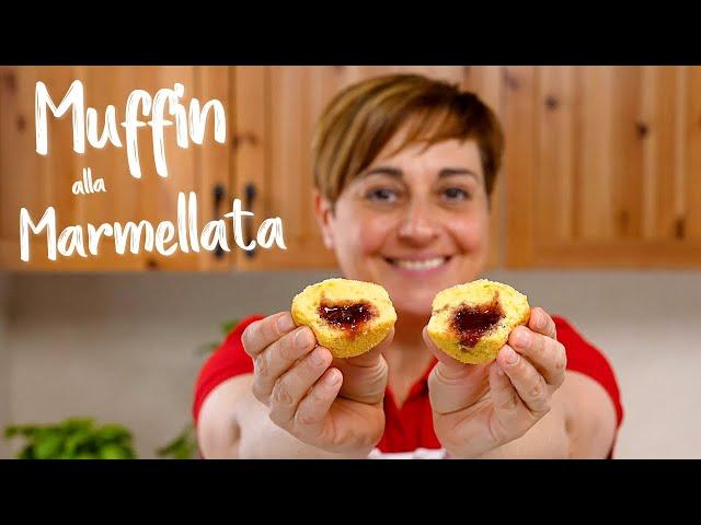 MUFFIN SEMPLICI ALLA MARMELLATA Ricetta Facile Senza Burro - Fatto in Casa da Benedetta