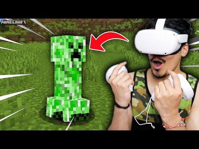 I Played Minecraft In VR  (FUNNY)