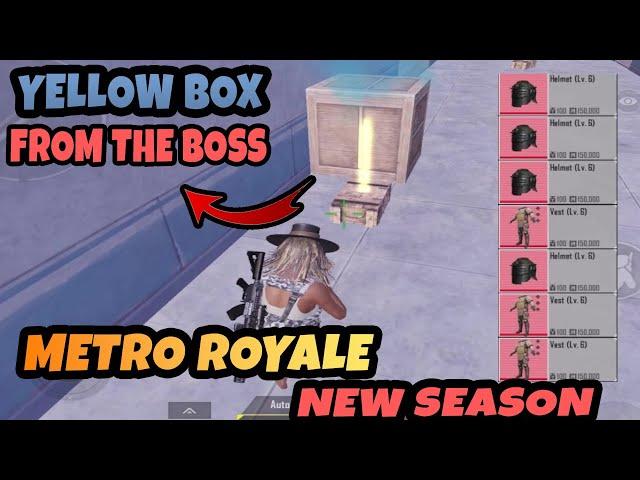 Yellow Box From The Boss - BİG LOOT - PUBG METRO ROYALE CHAPTER 18