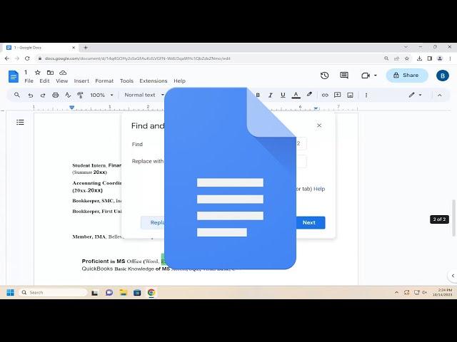 Find and Replace Words in Google Docs [Guide]