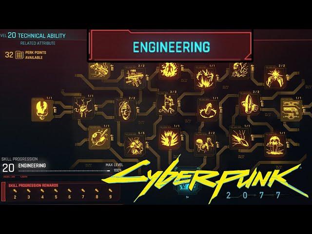 Engineering Tree Full Breakdown - Testing Every Skill! (Cyberpunk 2077)