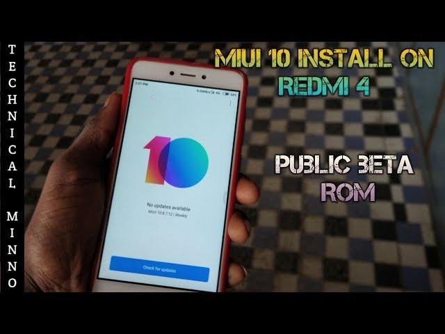 Miui 10 install on Redmi 4