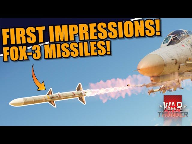 War Thunder - FIRST MATCHES with the ACTIVE RADAR HOMING MISSILES! FOX-3's ARE HERE! AMAZING?