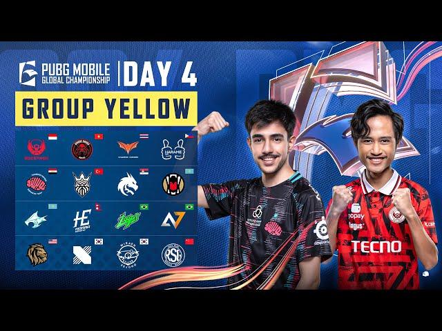 [EN] 2024 PMGC League | Group Yellow Day 4| PUBG MOBILE Global Championship