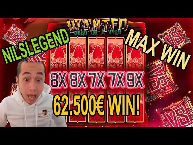 MAXWIN PÅ WANTED RAW CASH 62.500€ WIN!!