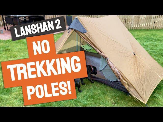 LANSHAN 2 TREKKING POLE ALTERNATIVE // Cheap and light poles for the Lanshan lightweight tent