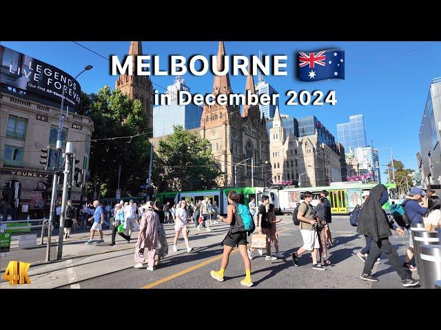 Experience Melbourne Australia in December 2024 4K Video