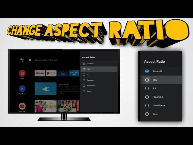 How to change aspect ratio on Android TV | VU PREMIUM ANDROID TV