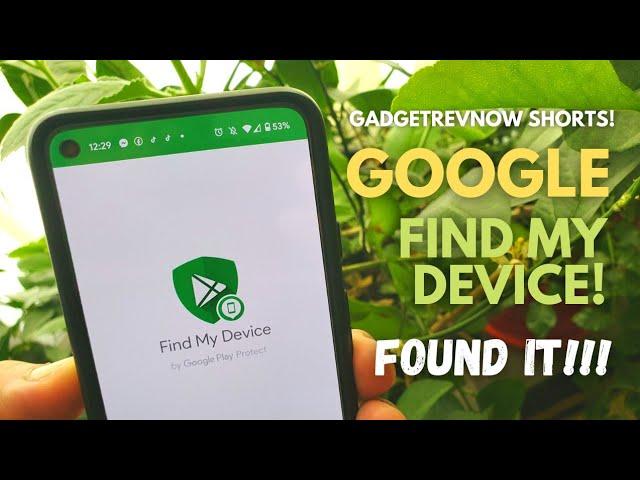 Find your lost or stolen Android phone! Google Find My Device! #shorts