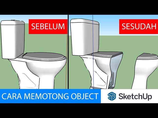 cara memotong sketchup