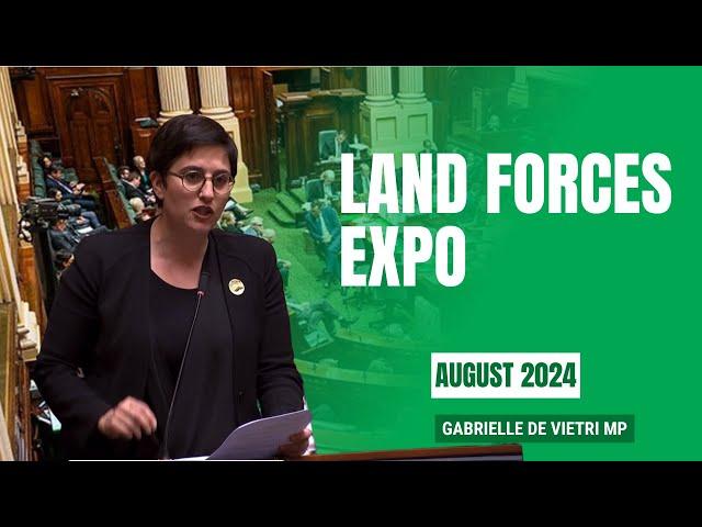 Gabrielle de Vietri MP: Land Forces Expo