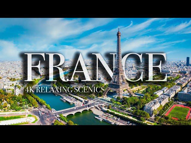 French Landscapes, 4K Aerials & Relaxing Music. Over 100 TOP Places in France with descriptions