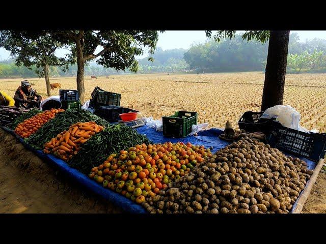 Winter Live Village Market | Raw Beauty of Bangladeshi Village Market | Famous Faugan Bazar