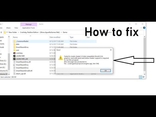How to fix failed to create shared || How to download and install all directX || DireckX 9.0