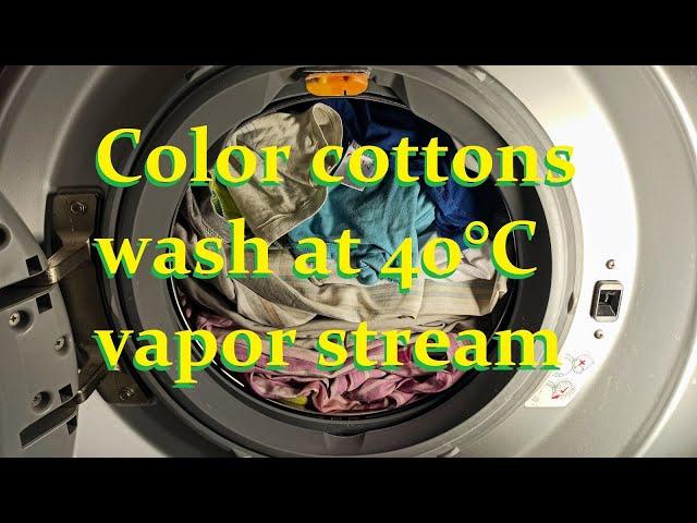 Color cottons vapor wash at 40°C - LG F10A8HDS5 washing machine