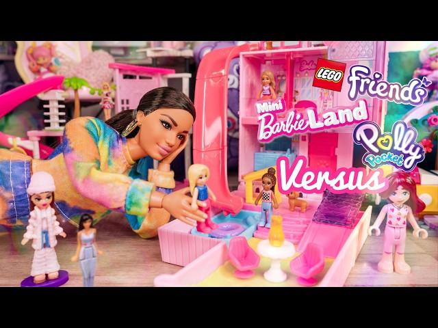 Dolls For Dolls Versus: Polly Pocket Barbie, Mini BarbieLand, Lego Friends