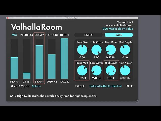 Valhalla Room Stereo Algorithmic Reverb Plugin Overview