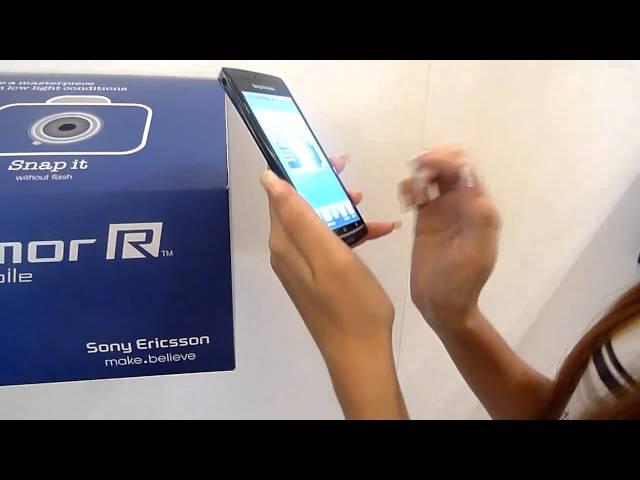 Sony Ericsson Xperia arc -- Exmor R for mobile performance demo