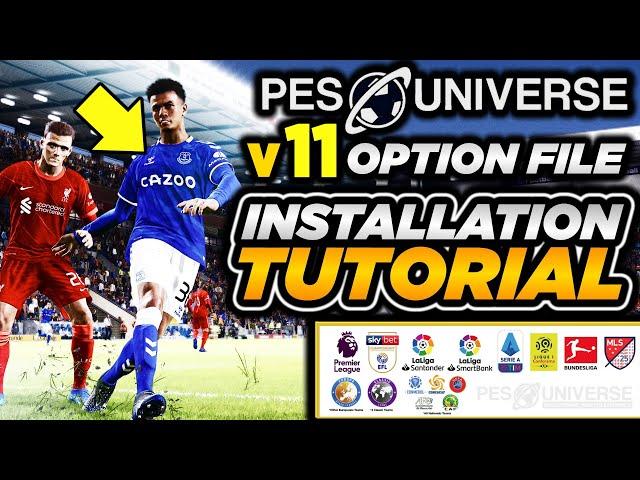 PES 2021 - PESUNIVERSE V11 Option File Install Tutorial - 21-22 Kits, Latest Transfers & MORE!