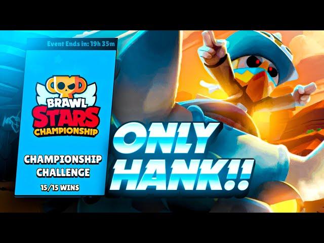 15-0 CHAMPIONSHIP CHALLENGE WITH HANK ONLY 