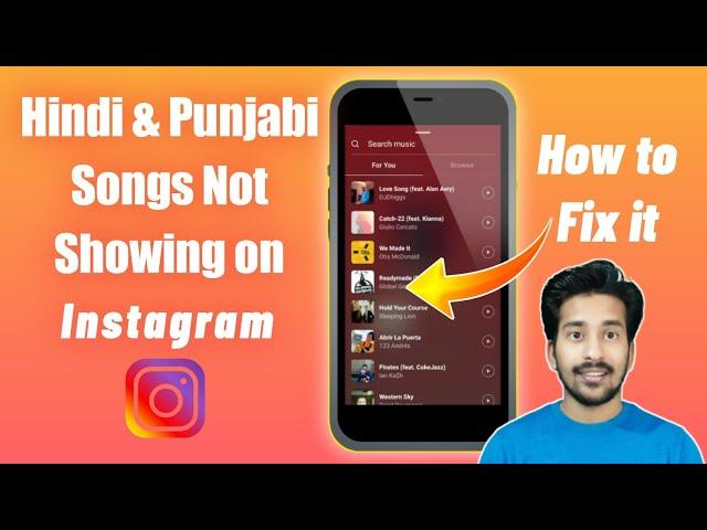 How To Fix Instagram Music Instagram Hindi Song Not Available Instagram Punjabi Song Not Showing |