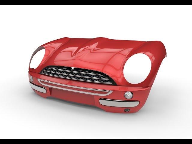 How to make car in solidworks | Part 4 (Mini Cooper)| Modelling bumper of the car