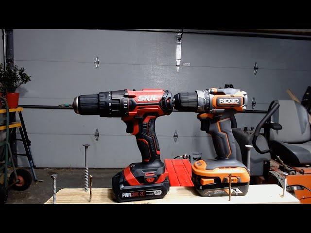 Ridgid Subcompact vs Skil 20v Power Core Hammer Drill