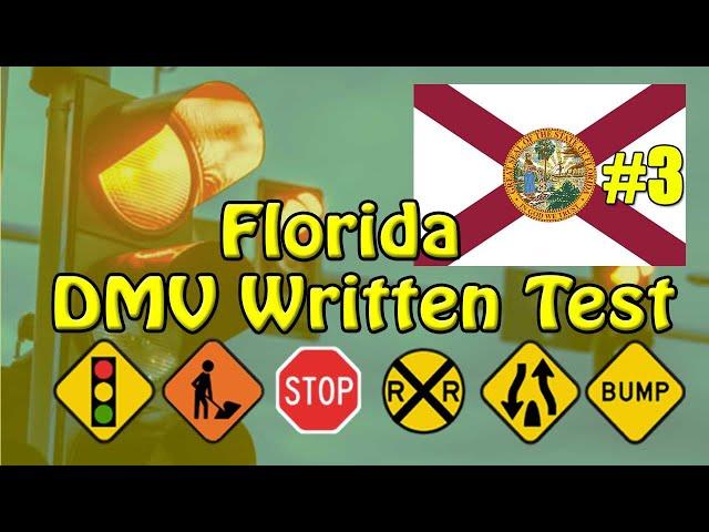 Florida DMV Written 2021 test 3 - Free Florida (FL) DMV Practice Test