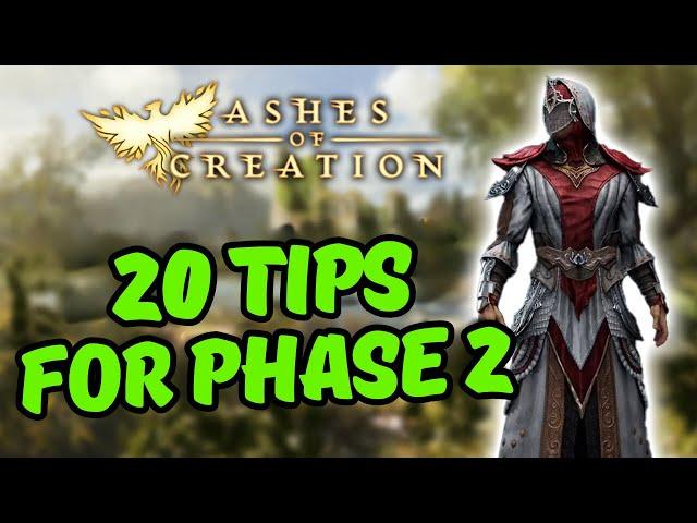 20 Must-Know Tips for Phase 2 of Ashes of Creation Alpha 2