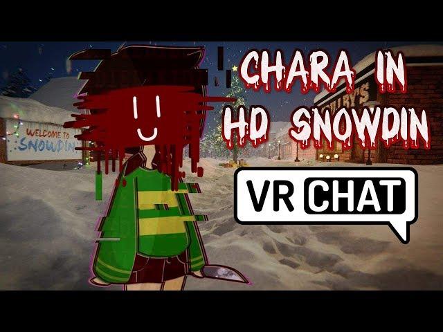 Undertale Chara in HD Snowdin REVAMPED! | VRchat!