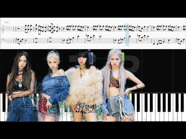 BLACKPINK - 'How You Like That' | Piano Cover + Sheet Above | (Not Easy Version)