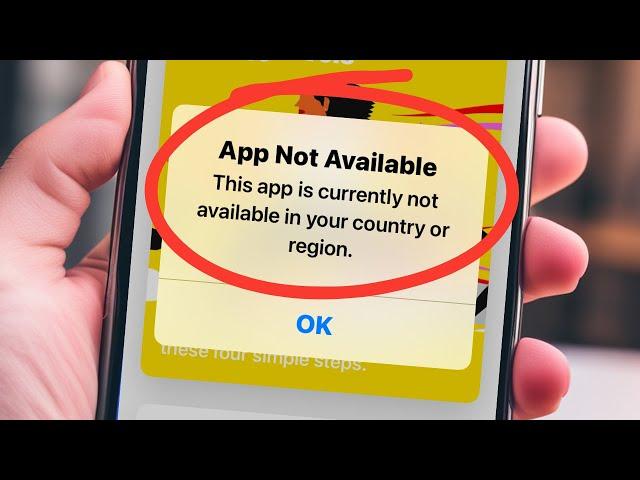 This app is currently not available in your country or region | Fixed App not available iOS iPhone