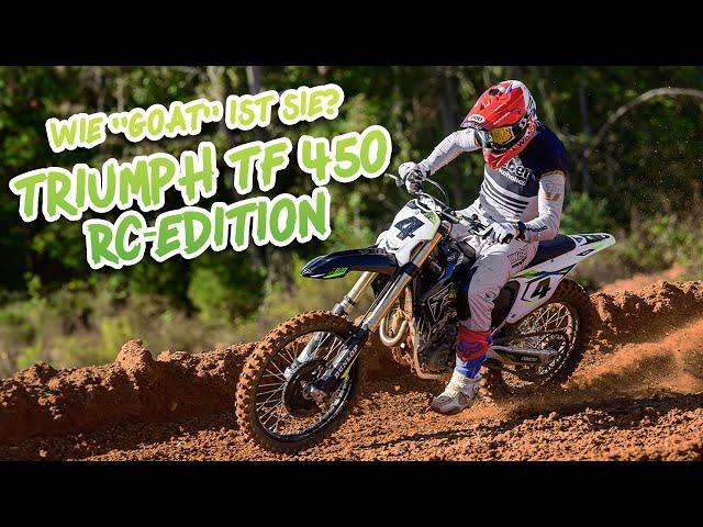 Test: Triumph TF 450 Ricky Carmichael Edition 2025 - alles zum Motocross "Goat-Bike"