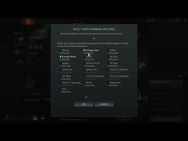 Dota 2 reduce ping WI-FI settings